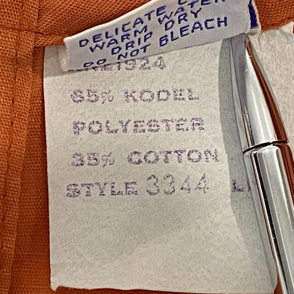 Vintage Polly Flinders Hand Smocked Dress Girls Size 6X Floral Accents Ruffles - Picture 5 of 6